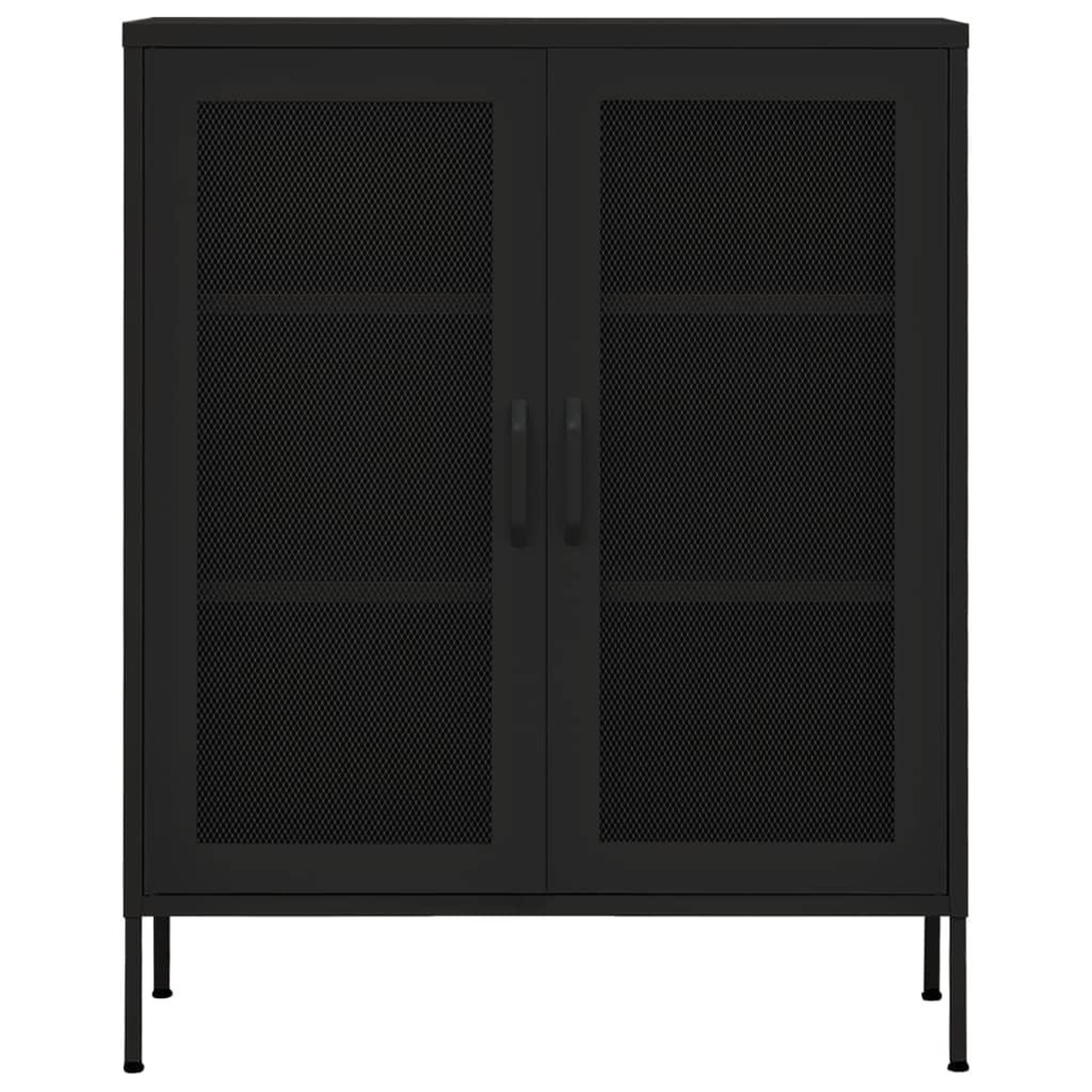 Voir la diapositive 3 : VIDAXL Armoire de rangement Noir 80x35x101,5 cm Acier