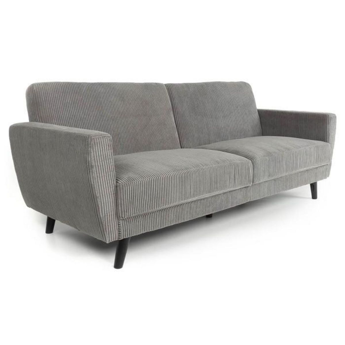 Paris Prix Canapé Convertible en Velours  Garry  220cm Gris