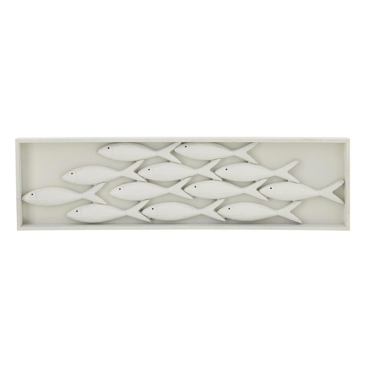 Paris Prix Déco Murale Poisson  Javier  81cm Blanc