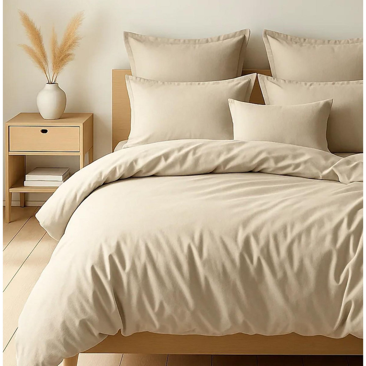 Home collection Parure housse de couette 100% coton 57fils