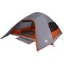 Voir la diapositive 4 : VIDAXL Tente de camping à dôme 4 personnes gris et orange imperméable