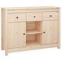 Voir la diapositive 2 : VIDAXL Buffet 100x35x74,5 cm Bois massif de pin