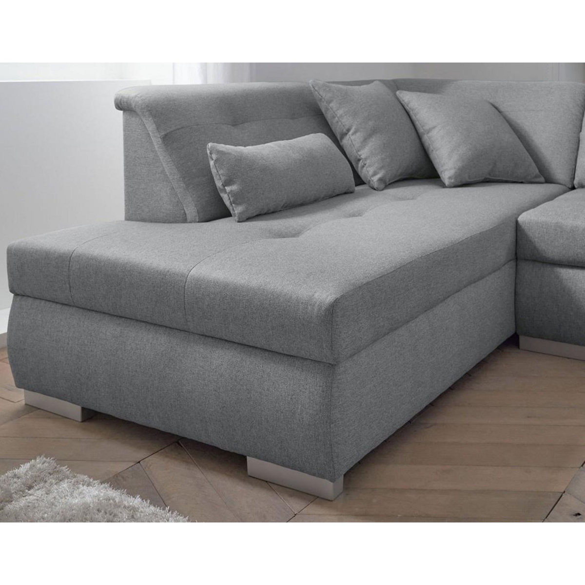 LISA DESIGN Vermont - canapé panoramique d'angle gauche - 7 places - xxl