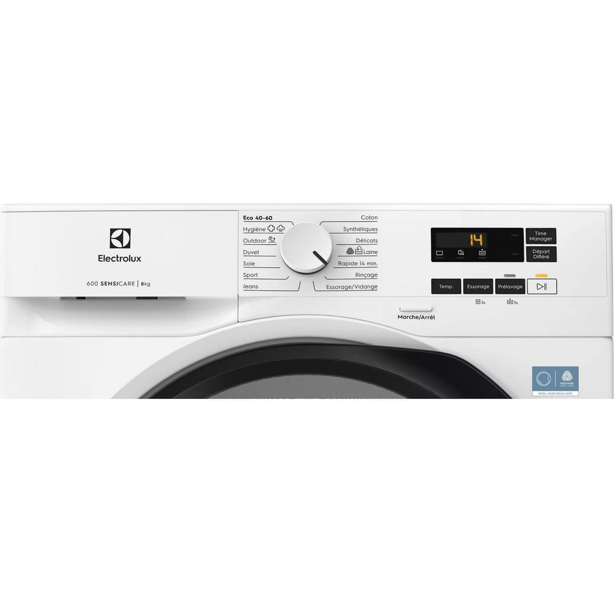 ELECTROLUX Lave-linge frontal 8kg 1400 tours/min blanc - EW6FI6834BA