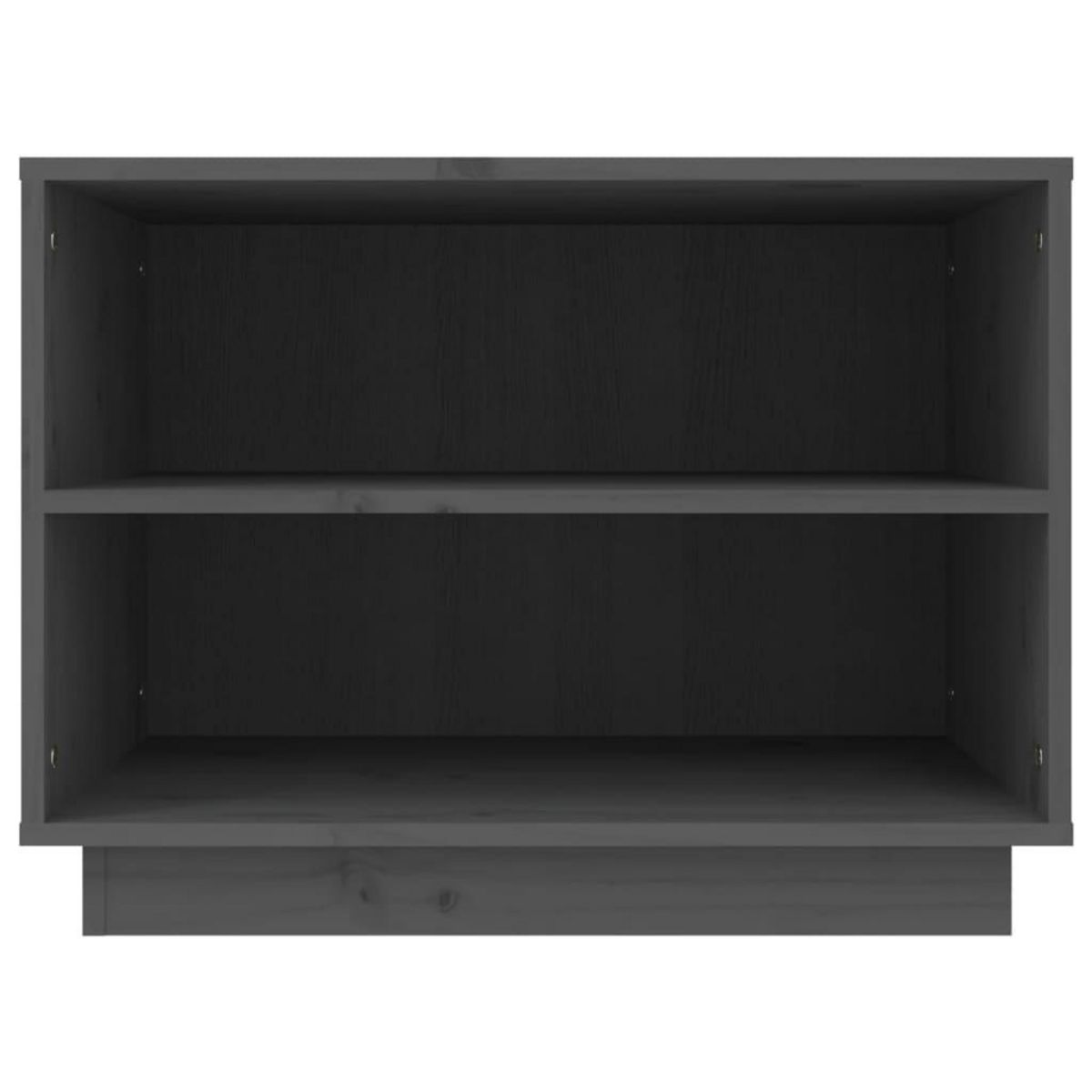 VIDAXL Armoire a chaussures Gris 60x34x45 cm Bois de pin massif