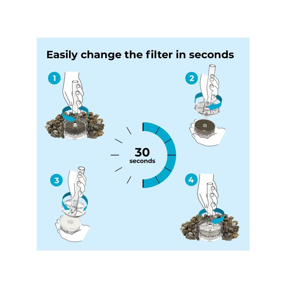 Oase Aquarium long 15l contours noir - Loop 15 MCR black