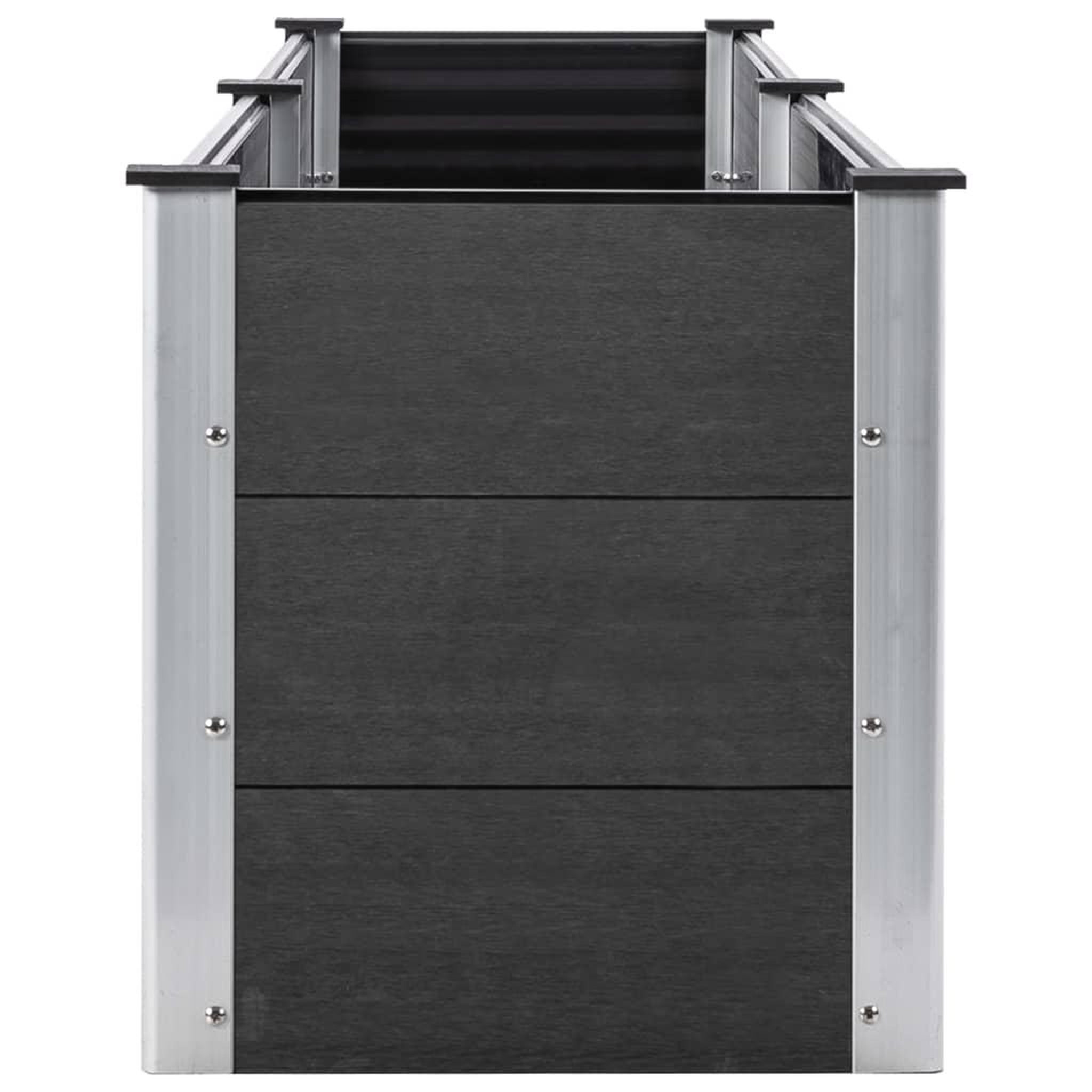 Voir la diapositive 4 : VIDAXL Lit sureleve de jardin 250x50x54 cm WPC Gris