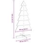 Voir la diapositive 6 : VIDAXL Arbre de Noël en bois pour decoration blanc 120 cm pin massif