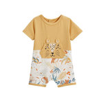 Petit Béguin Barboteuse bébé Wakae. Coloris disponibles : Marron