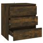 Voir la diapositive 5 : VIDAXL Buffet Chene fume 70x41x75 cm Bois d'ingenierie