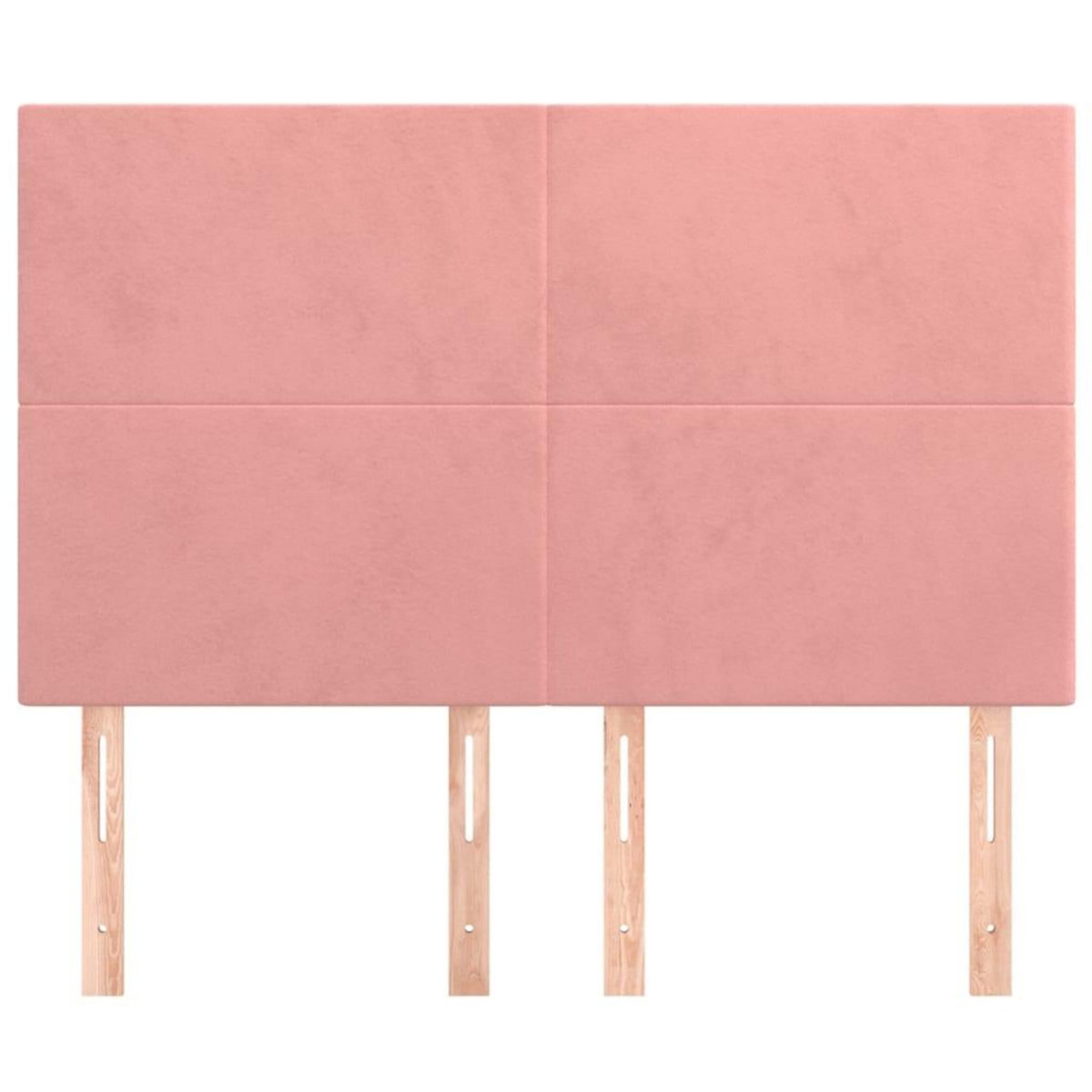 VIDAXL Tetes de lit 4 pcs Rose 72x5x78/88 cm Velours