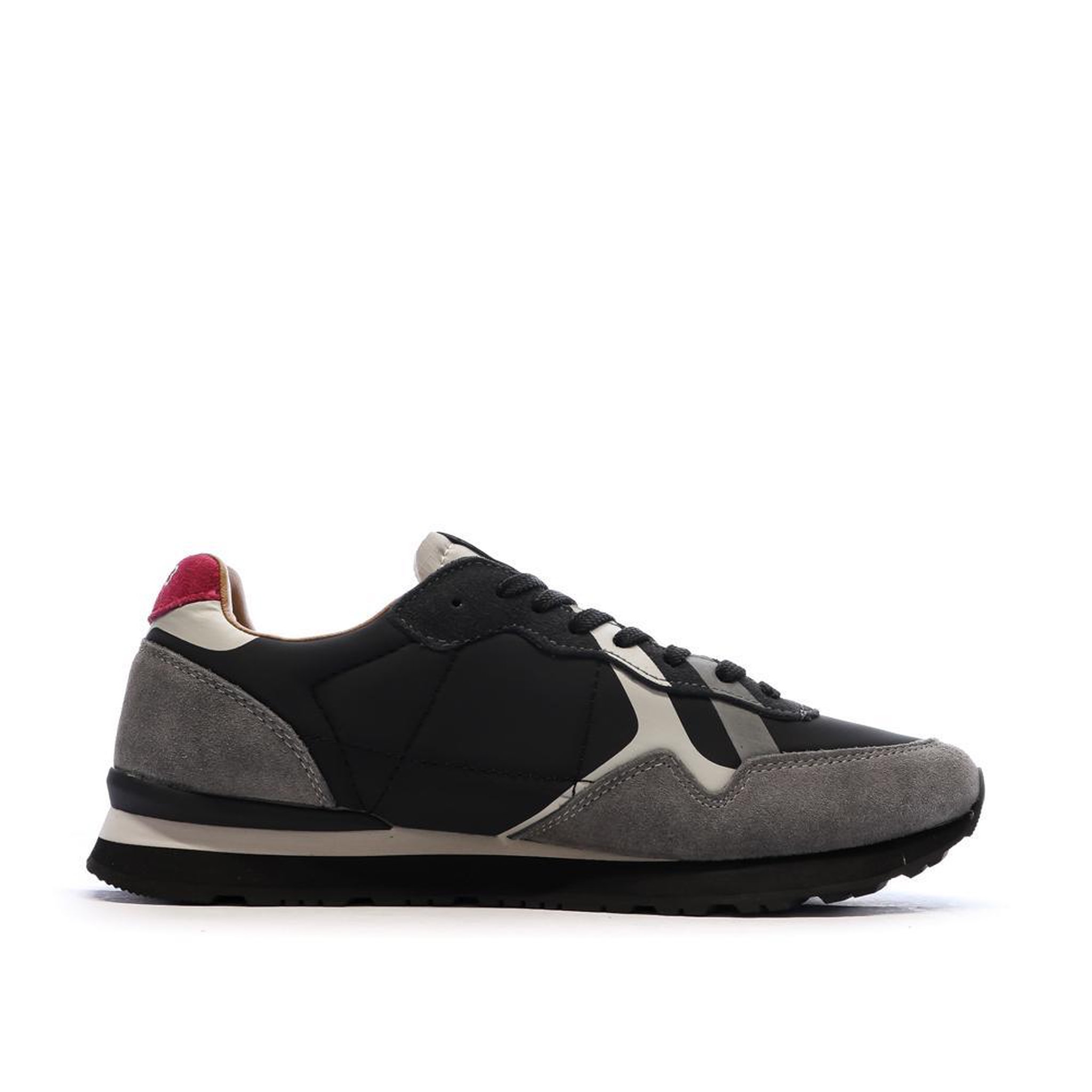 Voir la diapositive 2 : Pepe Jeans Baskets Noires/Grises Homme Pepe jeans Brit Prints