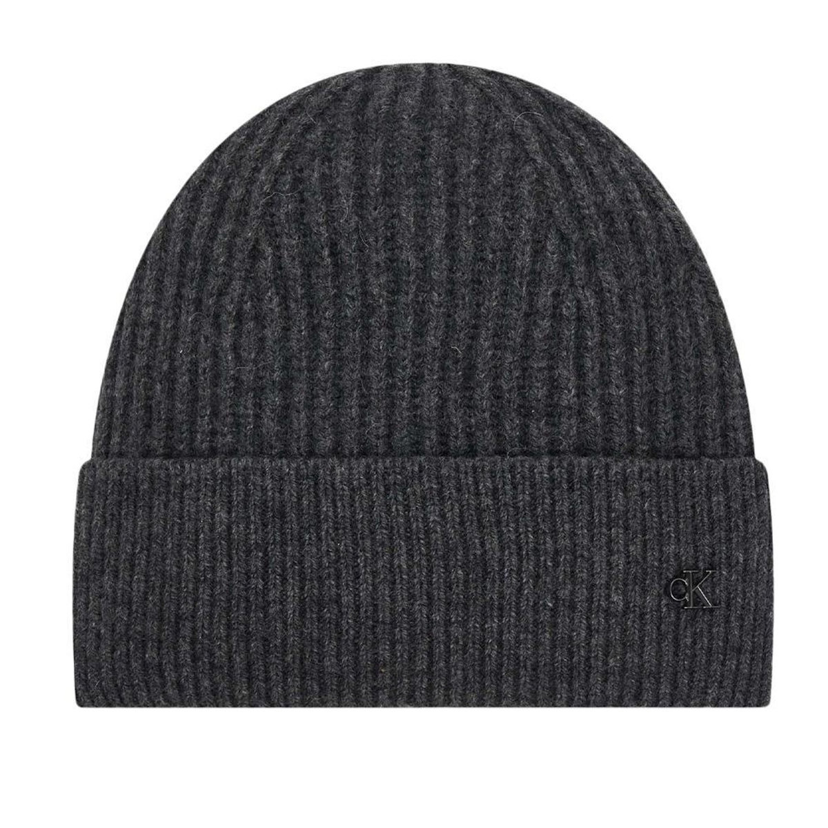 Calvin Klein Bonnet Gris Foncé Femme Calvin Klein Jeans Ck Metal Wool