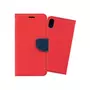 amahousse Housse iPhone XS Max folio rouge languette aimantée