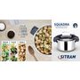 Voir la diapositive 2 : SITRAM Autocuiseur 6L en inox avec panier vapeur
