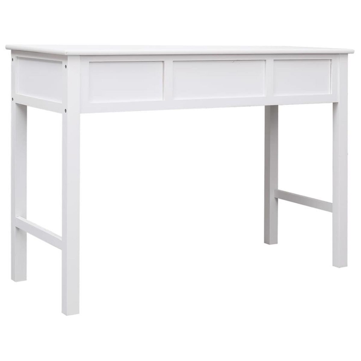 VIDAXL Buffet Blanc 108x45x76 cm Bois de Paulownia massif