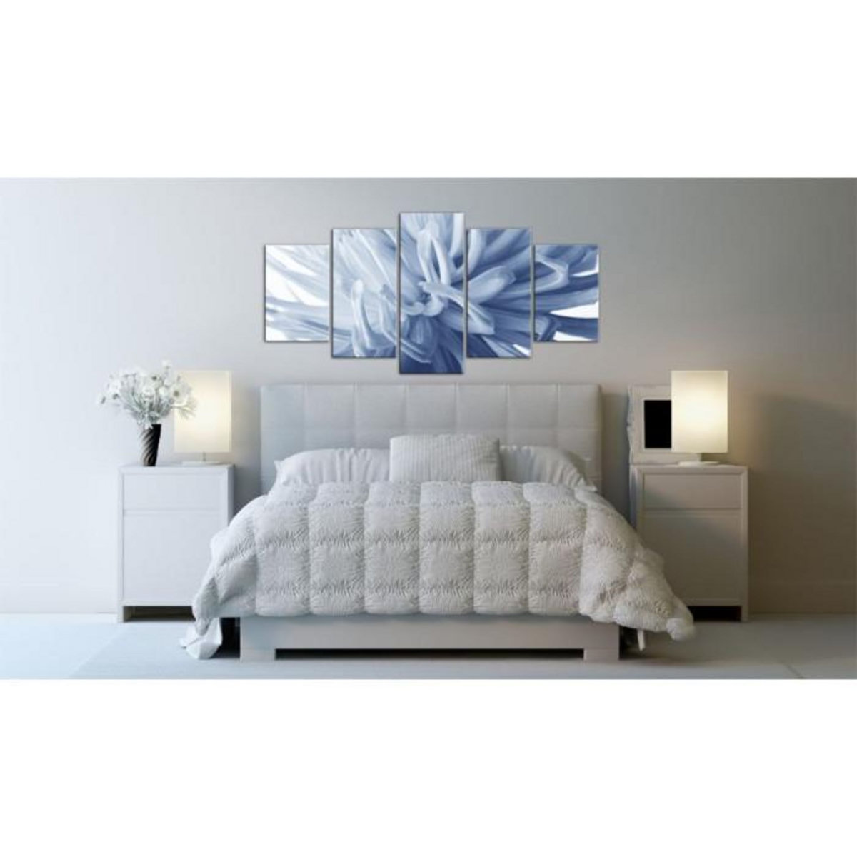 Paris Prix Tableau Imprimé  Dahlia Bleu