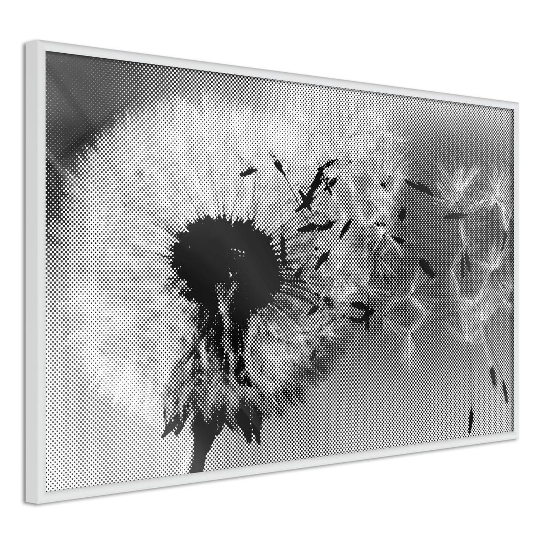 Paris Prix Affiche murale encadrée  dandelion in the wind