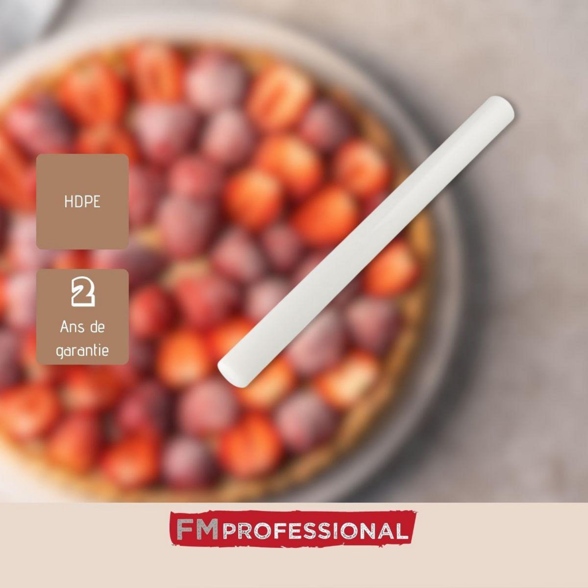 FM PROFESSIONAL Rouleau à pâtisserie 50 cm en HPDE FM Professional Pâtisserie