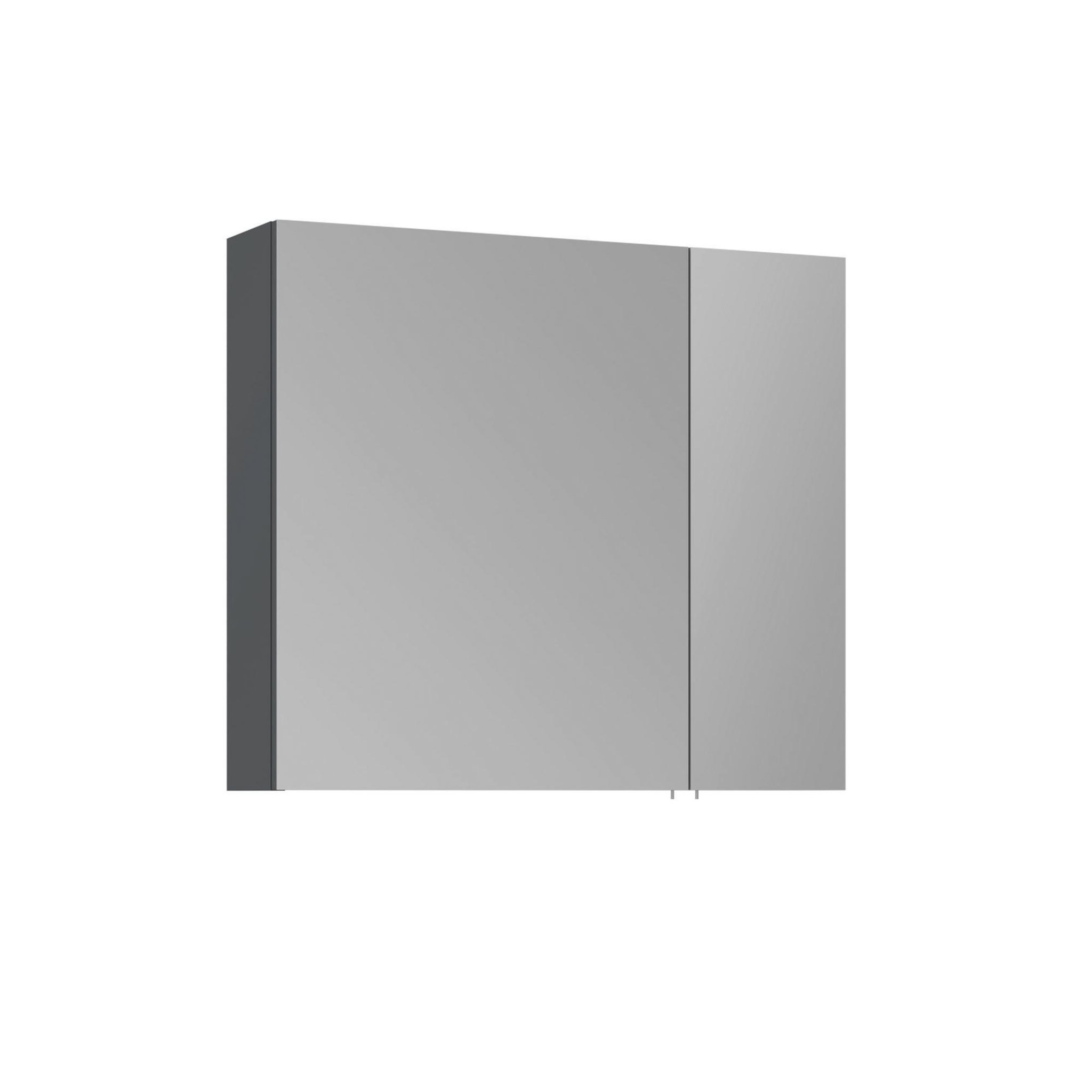 Habitat et Jardin Meuble Salle de Bain avec Miroir  Side 80  - 79 x 16 x 66 cm - Matte Anthracite