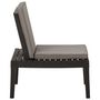 Voir la diapositive 5 : VIDAXL Chaises de salon de jardin et coussins lot de 2 Plastique Gris