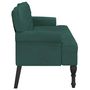 Voir la diapositive 5 : VIDAXL Banc avec dossier vert fonce 119,5x64,5x75 cm velours