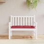 Voir la diapositive 1 : VIDAXL Coussin de banc de jardin rouge bordeaux 110x50x7 cm