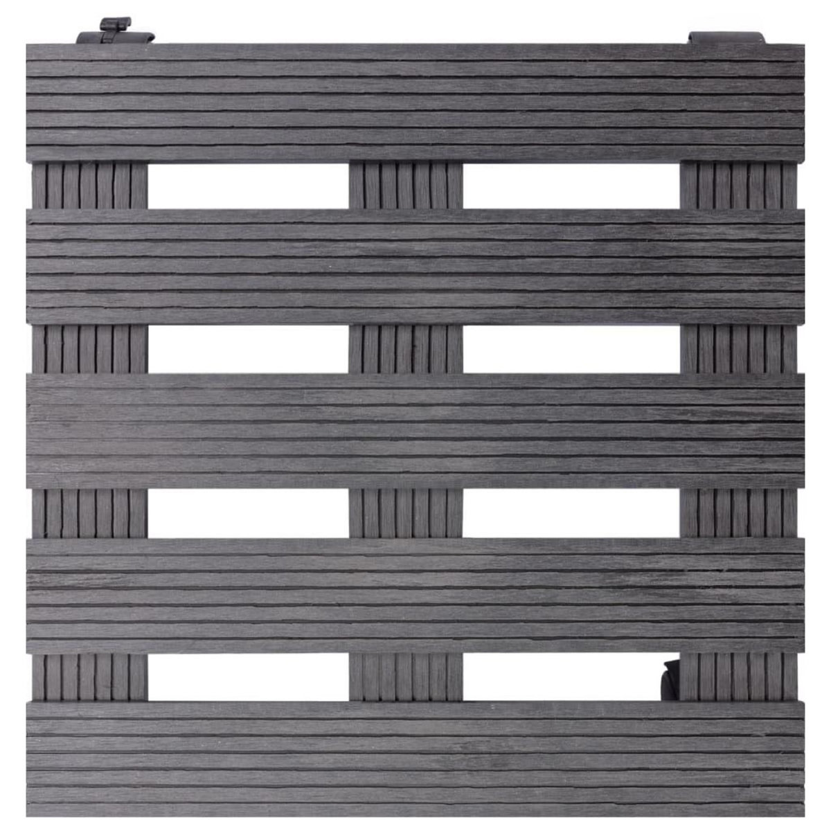 VIDAXL Chariots a plantes 2 pcs Gris 30x30x7,5 cm WPC