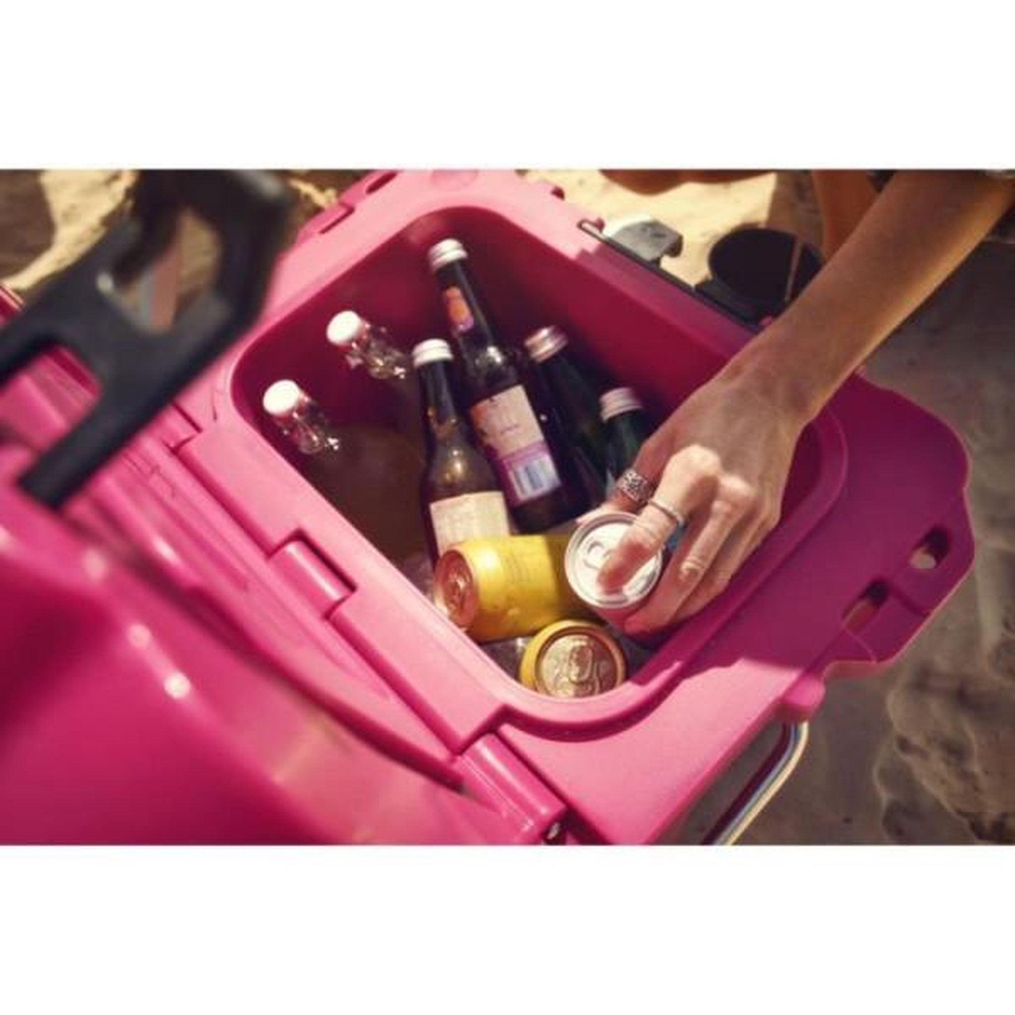 Voir la diapositive 4 : DOMETIC Glaciere isotherme - dometic - patrol 20 - 19l - poignée de transport inox - conserve la glace plusieurs jours - rose