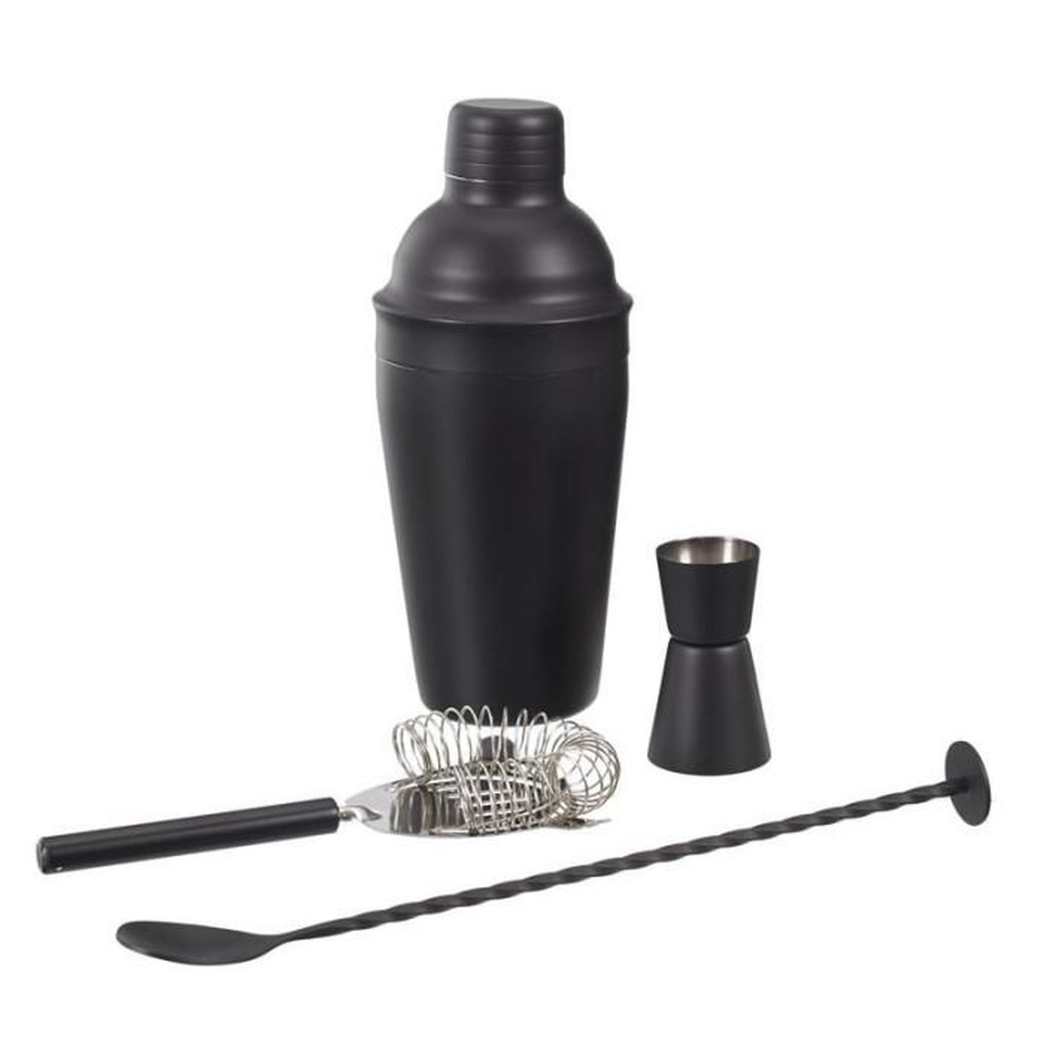 Voir la diapositive 2 : Paris Prix Coffret à Cocktail  4 Accessoires  26cm Noir
