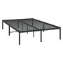 Voir la diapositive 3 : VIDAXL Cadre de lit metal sans matelas noir 120x190 cm