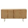 Voir la diapositive 2 : Paris Prix Buffet en Bois 4 Portes  Weaving  170cm Naturel