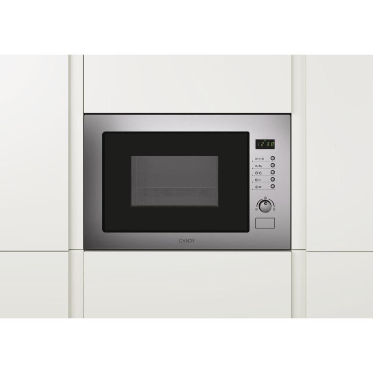 Candy Micro-ondes encastrable 25l 900w inox - mos25xfr