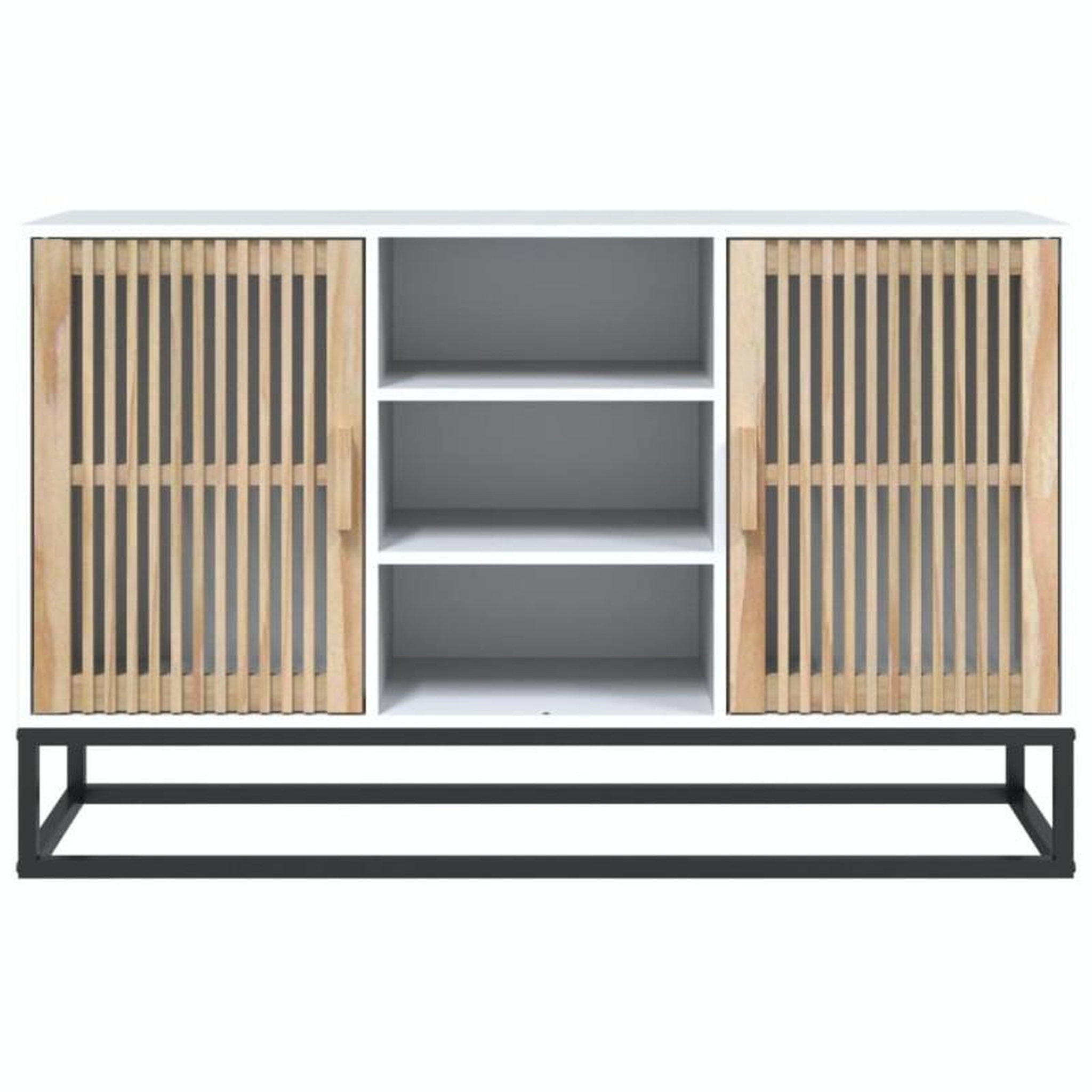 Voir la diapositive 5 : VIDAXL Buffet blanc 105x30x65 cm bois d ingénierie
