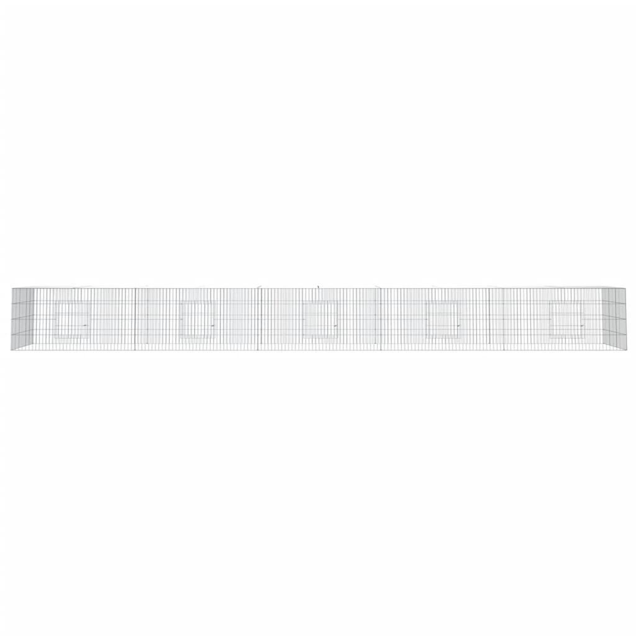 Voir la diapositive 3 : VIDAXL Cage a lapin 5 panneaux 541x109x54 cm Fer galvanise
