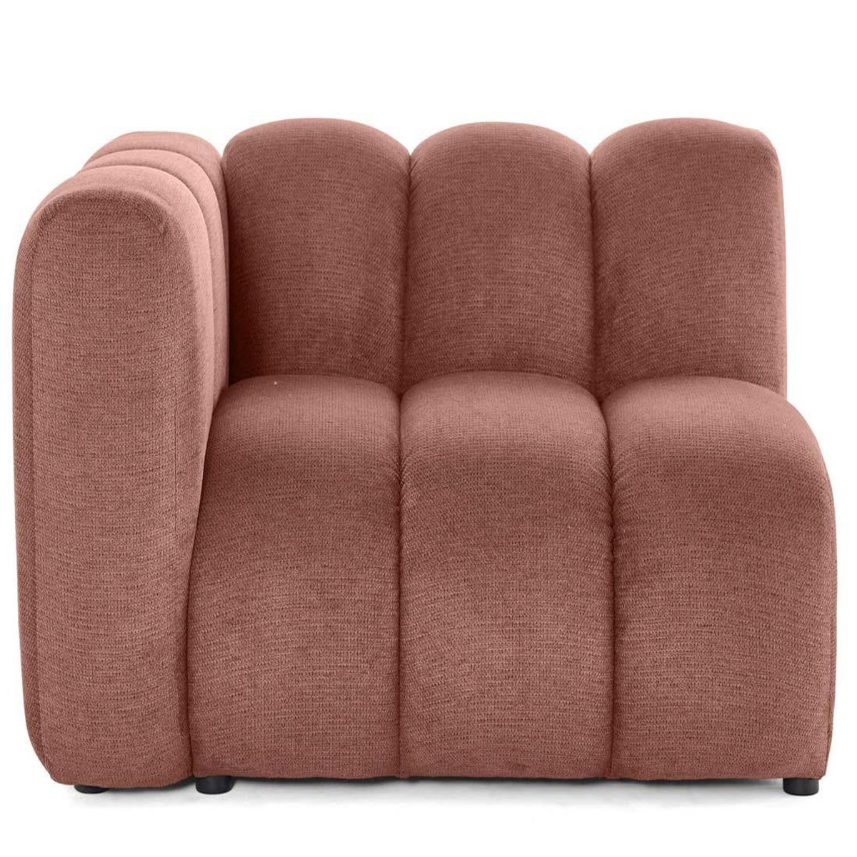 LISA DESIGN Debbie - module d'assise gauche en tissu texturé