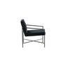 Voir la diapositive 3 : Paris Prix Fauteuil Design Velours  Rakel  78cm Noir