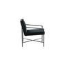 Voir la diapositive 3 : Paris Prix Fauteuil Design Velours  Rakel  78cm Noir
