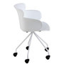 Voir la diapositive 3 : Paris Prix Fauteuil de Bureau Design  Eva  81cm Blanc