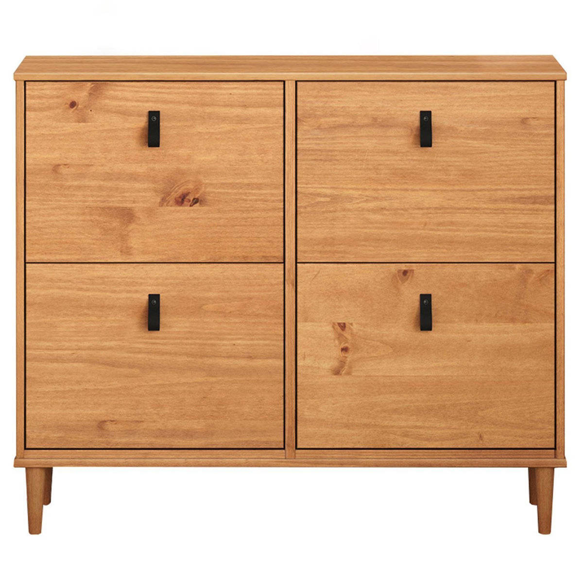 IDIMEX Meuble à chaussures MIKKA avec 4 abattants en pin massif