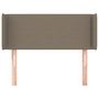 Voir la diapositive 3 : VIDAXL Tete de lit avec oreilles Taupe 93x16x78/88 cm Tissu