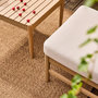 Voir la diapositive 5 : SWEEEK Salon de jardin bois d'acacia naturel 4 places - Lunari