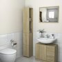 Voir la diapositive 1 : VIDAXL Armoire salle de bain chene sonoma 25x26,5x170 cm
