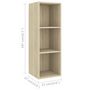 Voir la diapositive 5 : VIDAXL Meubles TV muraux 2 pcs Chene sonoma Bois d'ingenierie