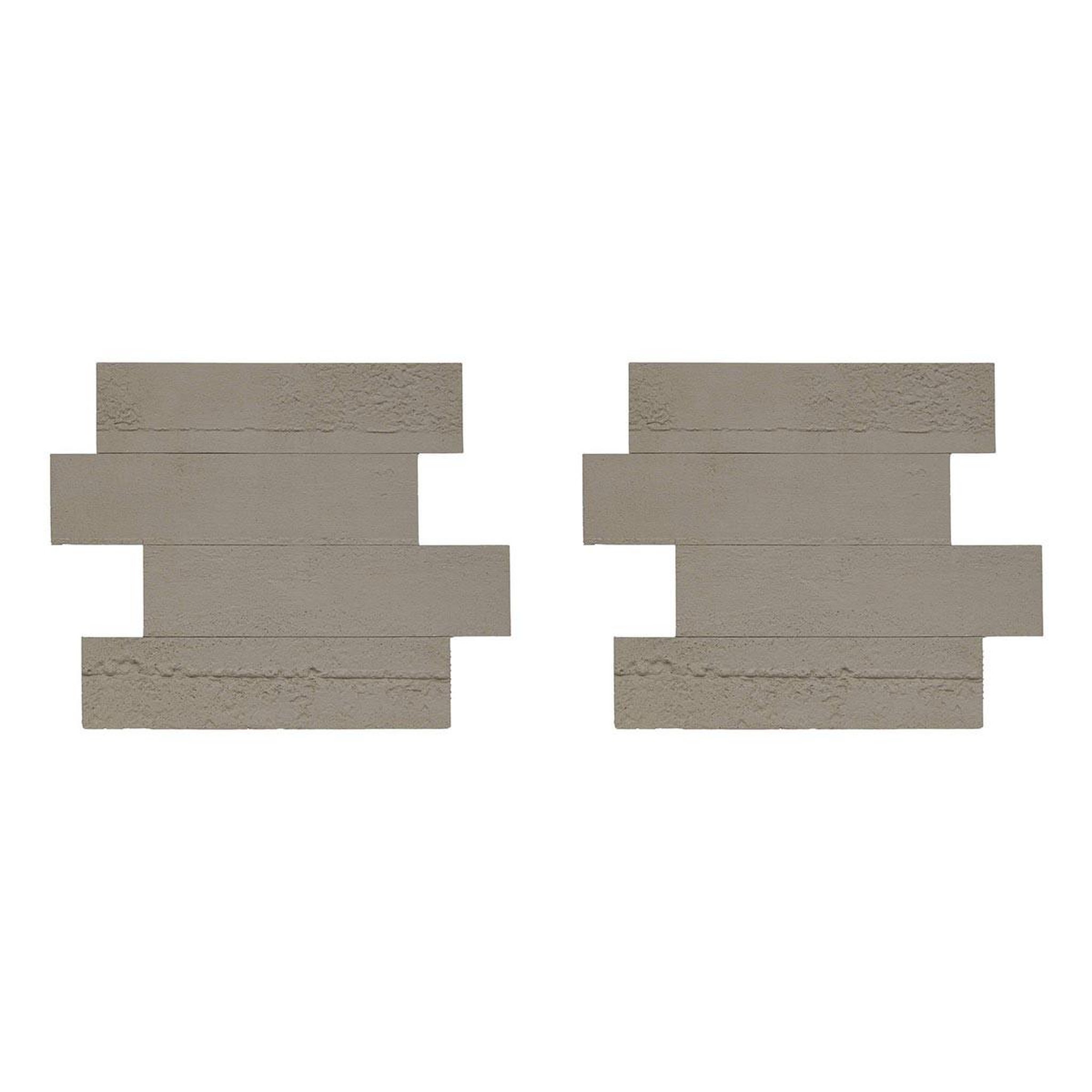 ATMOSPHERA Lot de 2 stickers effet béton  cary  30x38cm gris