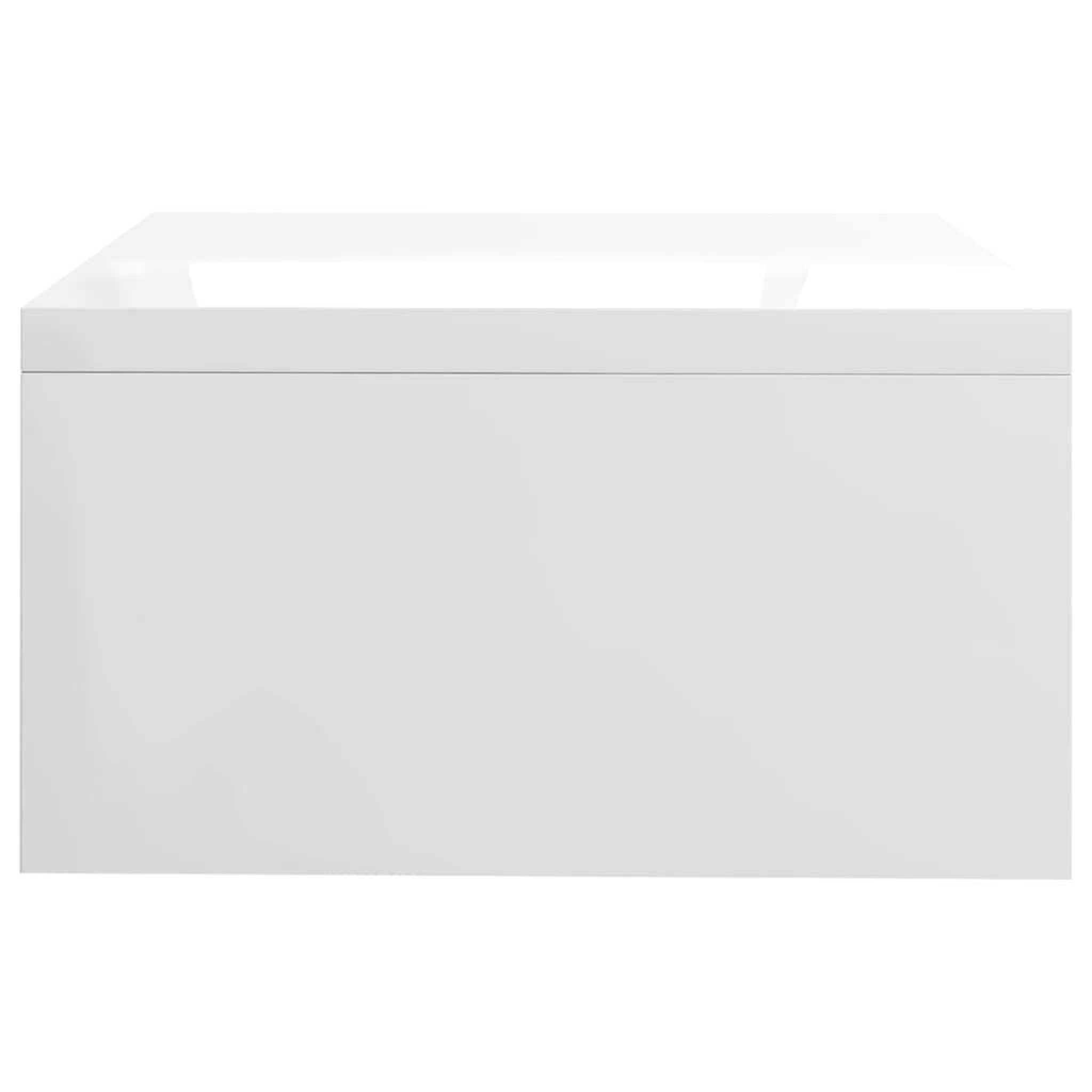 Voir la diapositive 5 : VIDAXL Support de moniteur Blanc brillant 42x24x13cm Bois d'ingenierie