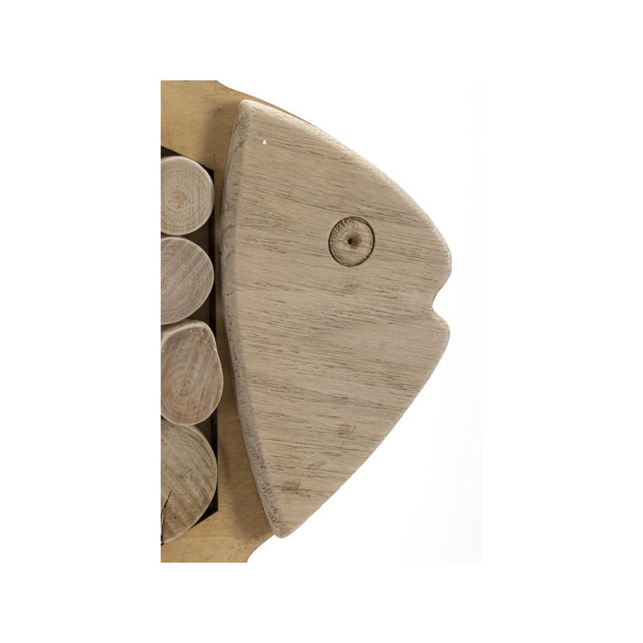 Voir la diapositive 4 : Paris Prix Décoration murale en bois à suspendre  poisson  42cm naturel
