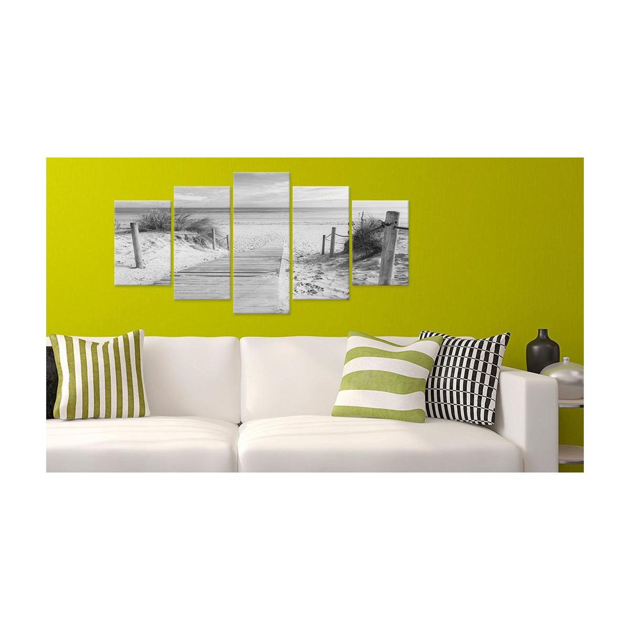 Voir la diapositive 2 : Paris Prix Tableau  Morning on the Beach Black & White