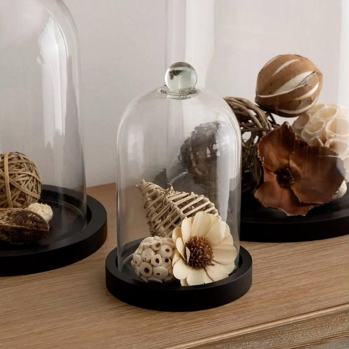 ATMOSPHERA Cloche Décorative en Verre  Dara  19cm Transparent