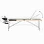 Voir la diapositive 4 : VIDAXL Table de massage pliable 3 zones Aluminium Noir et beige